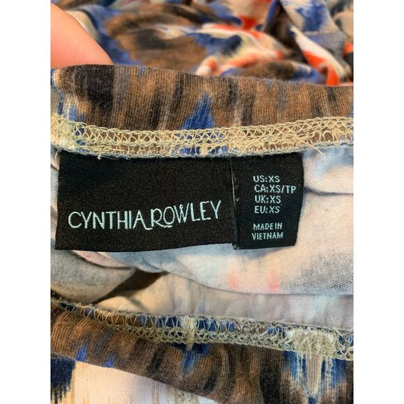 Cynthia Rowley pull on boho multicolor maxi skirt size XS - Picture 3 of 7